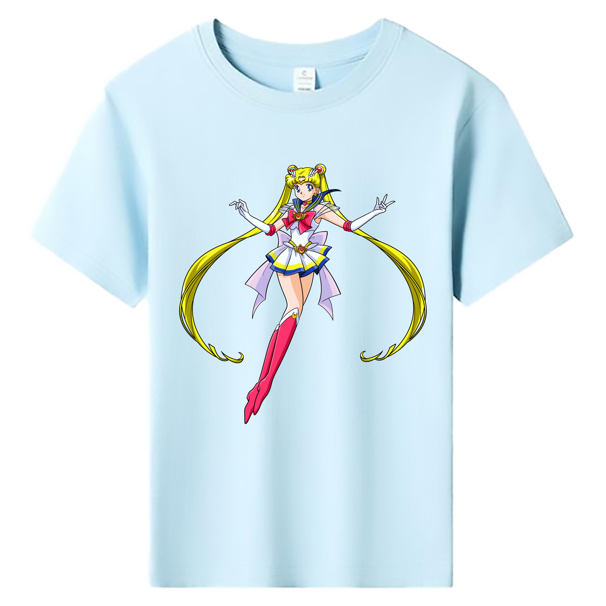（画像用） 美少女戦士セーラームーン 月野 うさぎ つきの うさぎ Sailor Moon Tsukino Usagi 綿100％キッズTシャツ（フロントプリント）